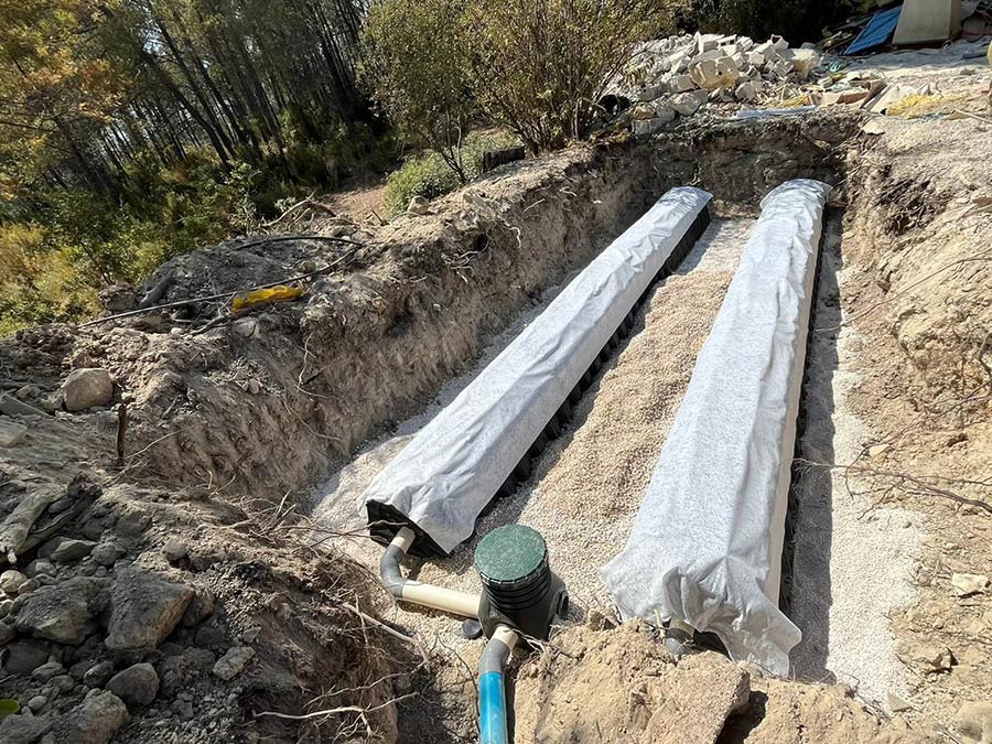 Travaux d'assainissement à Saint-Cyr-sur-Mer