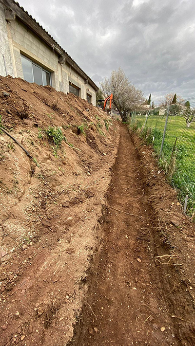Travaux de raccordement à Garéoult